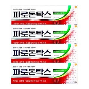 파로돈탁스 데일리 후로라이드 치약, 150g, 4개