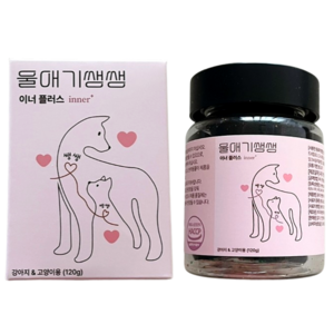 울애기쌩쌩 이너플러스 강아지 고양이 종합영양제, 1박스