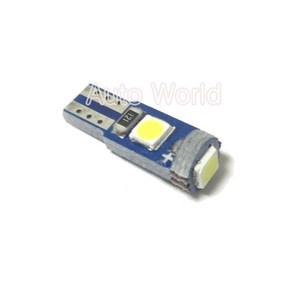 12V T5 T6.5 3칩 LED 전구 계기판 공조장치 소켓형, (3030) 화이트, 1개