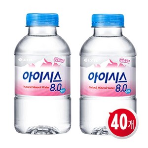 롯데 아이시스 ECO 200ml 40병 생수 라벨/무라벨 랜덤, 40개