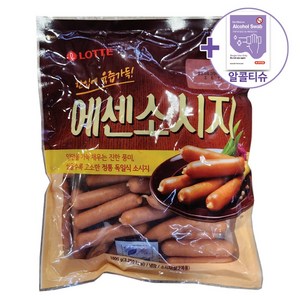 롯데 에센 소시지 1000G [아이스박스] + 더메이런손소독제, 1kg, 1개