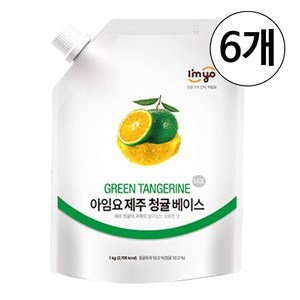 아임요 청귤 베이스 농축액 1kg, 6개
