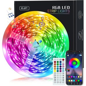 txzzy 방수 RGB LED 간접 줄조명 20m, 1개, 채색