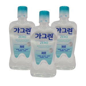 가그린 제로 가글 750ml 3개 구강청결제/입냄새제거