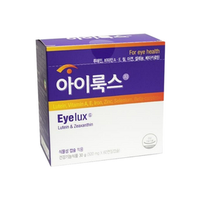 아이룩스G 500mg 60캅셀 눈영양제 루테인 (2개월분), 60정, 1개