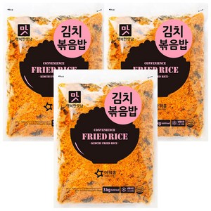 아워홈 행복한맛남 김치볶음밥, 3개, 3kg