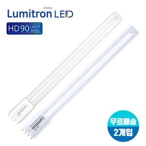 루미트론 LED 19W27W28W (형광등교체 FPL32W36W45W55 대체) X 2개, LED 27W(FPL45W/55W대체), 전구색(노란빛)