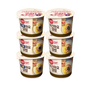 햇반컵반 스팸마요덮밥 3개 + 치킨마요덮밥, 219g, 6개