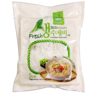 [송학식품] 뜨더 생수제비 1kg _ 수제비, 1개