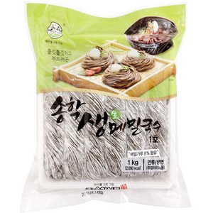 [송학식품] 생메밀국수 1kg (6~7인분) _ 모밀소바 생면, 1개