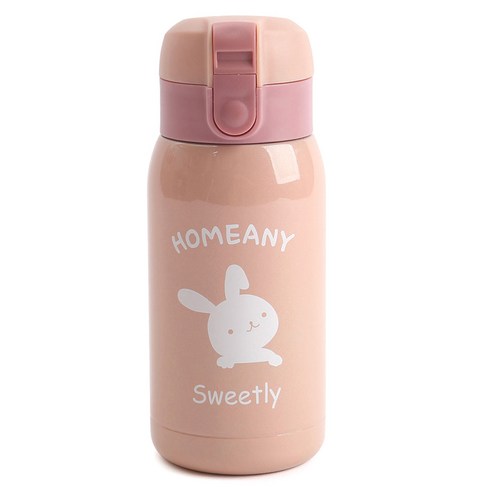 홈애니 원터치 보온보냉병, 핑크, 300ml, 1개