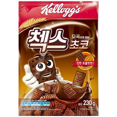 켈로그 오곡으로 만든 첵스 초코 시리얼, 230g, 1개