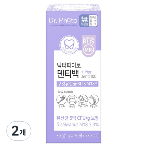 닥터파이토 덴티백+ 구강유산균 BLIS M18 30g