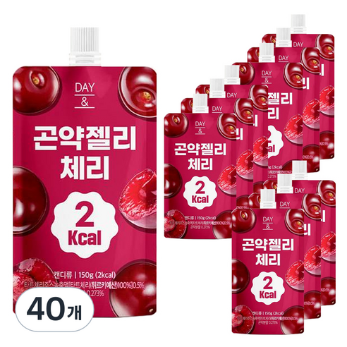 데이앤 2칼로리 곤약젤리 체리, 150g, 40개