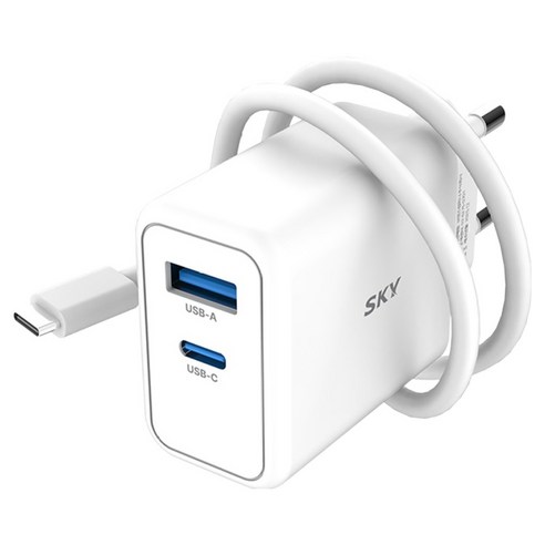 스카이 필 GaN 25W 초고속 충전기 + USB C to C 40W 충전 케이블