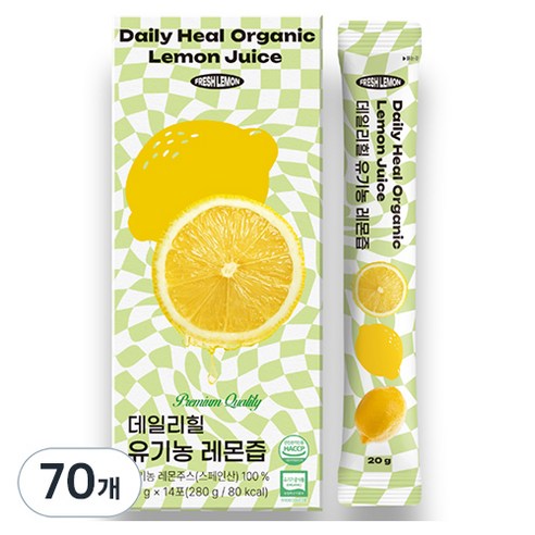 데일리힐 유기농 레몬즙, 280g, 5개