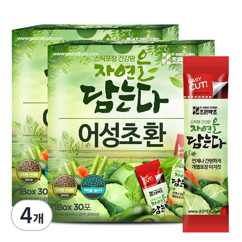 굿허브 조은약초 자연을 담는다 스틱형 어성초환, 4개, 90g