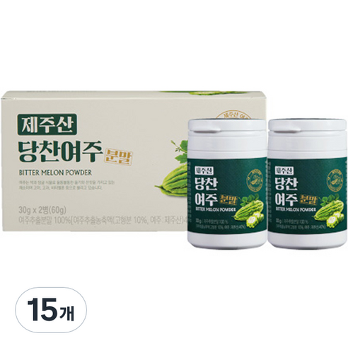 지비엠에스 제주산 당찬여주 분말, 30g, 30개