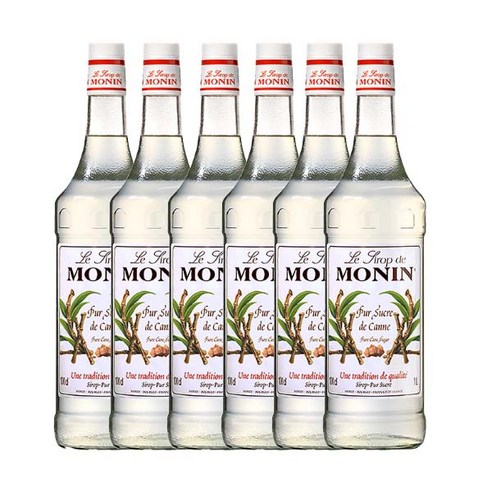 모닌 케인슈거 시럽, 1L, 6개