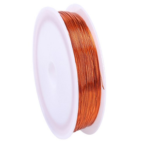 코히모 와이어 DIY 수공예 컬러 철사 0.4mm x 50m 3W275, 5개, 브론즈