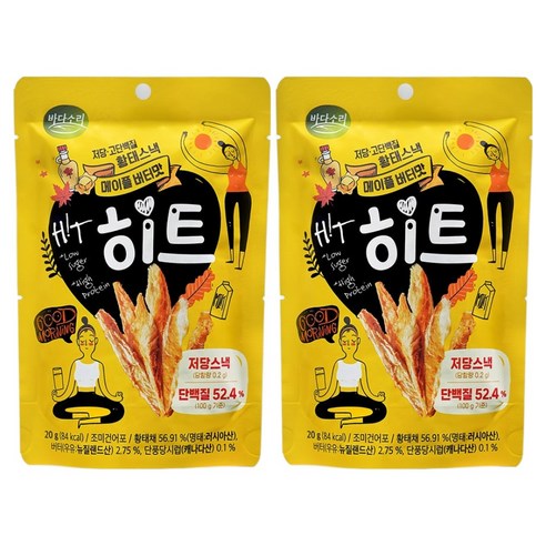 바다소리 저당 고단백질 황태스낵 히트 메이플버터맛