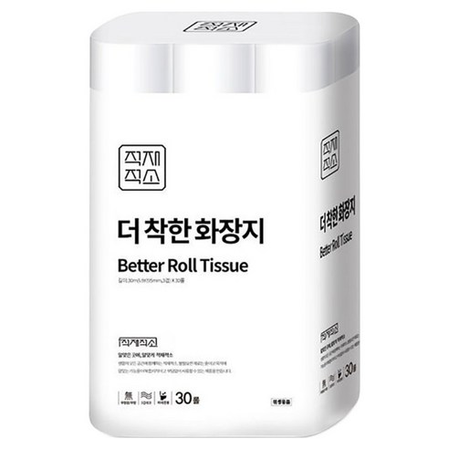 적재적소 더착한 3겹 화장지, 30m, 30롤, 1개