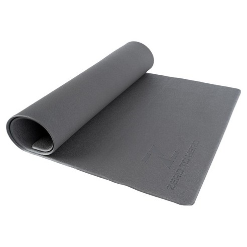 제로투히어로 PVC 헬스 홈트레이닝 층간소음 미끄럼방지 충격흡수 매트, 그레이, 1개