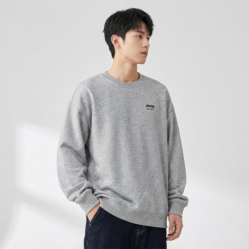 지프스피릿 남녀공용 패셔너블 코튼 라운드넥 맨투맨