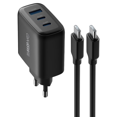 뉴클 GaN 65W PPS 초고속 충전기 3포트 + 케이블 1m 세트