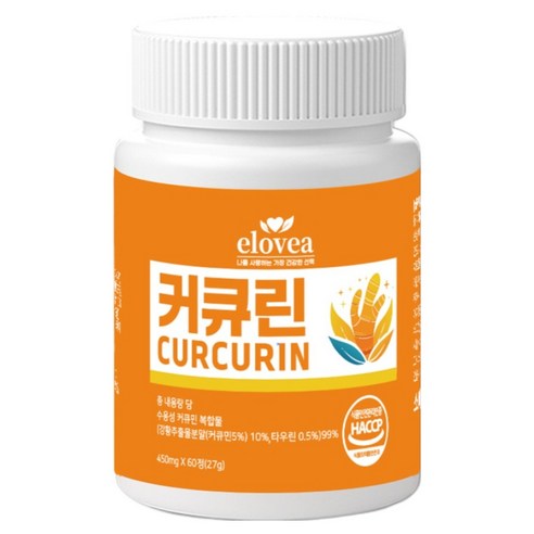 엘로비아 수용성 커큐민 27g, 1개, 60정