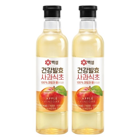 백설 건강발효 사과식초, 800ml, 2개