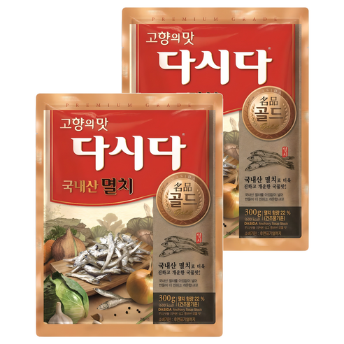 다시다 명품 골드 멸치, 300g, 2개