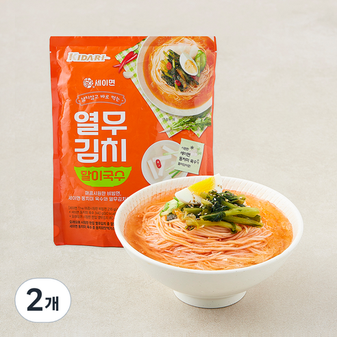 [로켓프레시] 세이면 열무김치말이 국수 2인분
