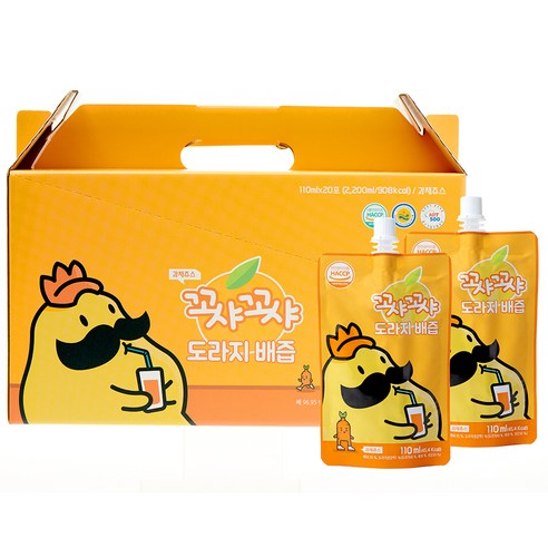 꼬샤꼬샤 도라지 배즙 스파우트형, 110ml, 20개