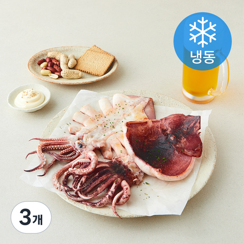 [로켓프레시] 오바다 국내산 손질 오징어 (냉동)