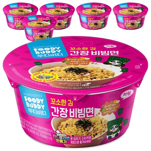 푸디버디 간장비빔면 컵 86g