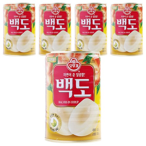 오뚜기 백도 반절 통조림