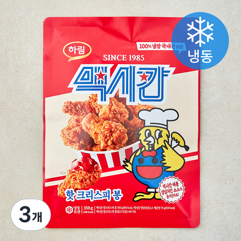 [로켓프레시] 맥시칸 핫크리스피 봉 (냉동), 350g, 3개