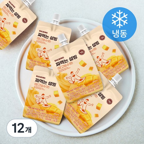 [로켓프레시] 설빙 짜먹는 망고빙수맛 (냉동), 120ml, 1개입, 12개