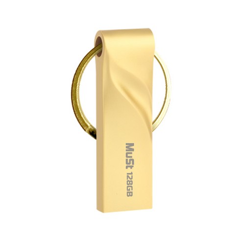 뮤스트 웨이브링 골드 USB메모리 WAVERING USB, 128GB, 1개