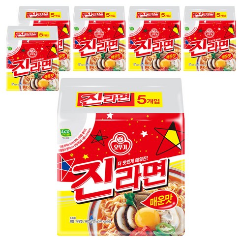 오뚜기 진라면 매운맛 120g