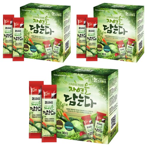 조은약초 자연을 담는다 프리미엄 다시마환 스틱, 90g, 3개