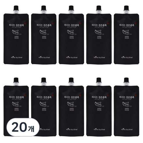 두손드림 마시는 검은콩죽