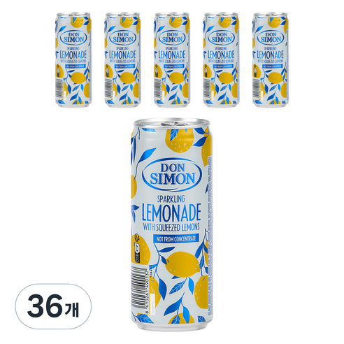 돈시몬 착즙 스파클링 레몬에이드, 330ml, 36개