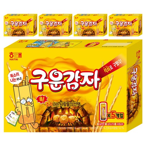 해태제과 구운감자, 135g, 5개