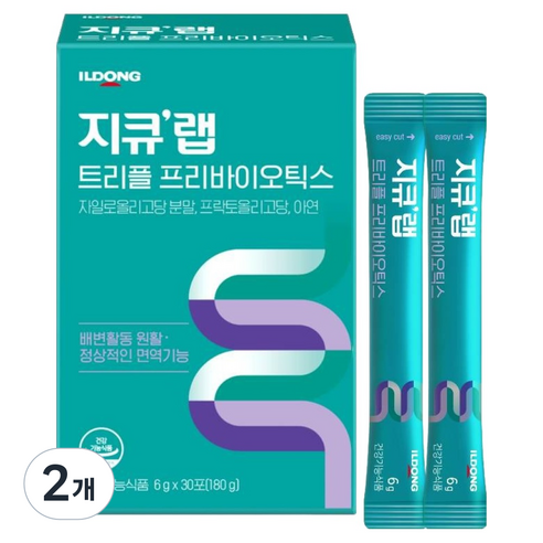 지큐랩 트리플 프리바이오틱스 30p, 180g, 2개