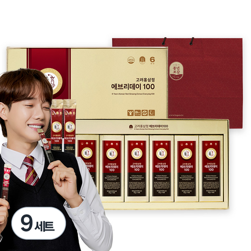 풍년보감 6년근 고려홍삼정 에브리데이100 60포 세트 + 쇼핑백