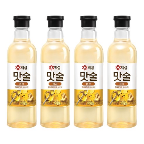 백설 맛술 생강, 500ml, 4개
