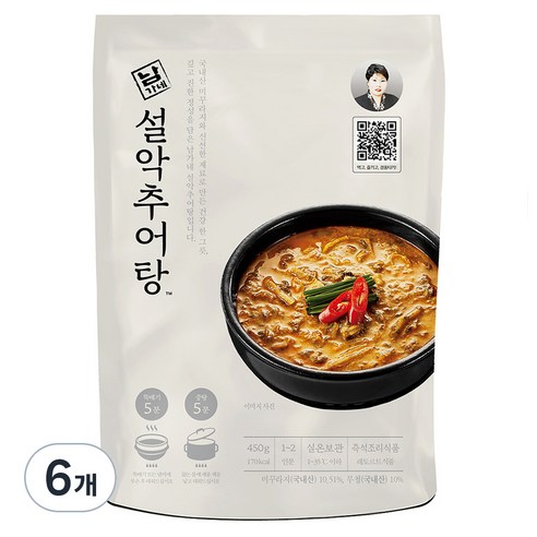남가네설악추어탕, 450g, 6개