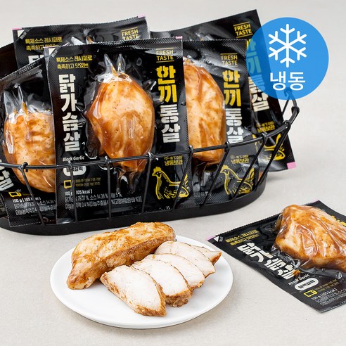[로켓프레시] 한끼통살 닭가슴살 블랙갈릭 (냉동)